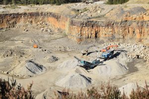 Aggregate processing at Brinscall Quarry