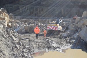 workers at Brinscall Quarry