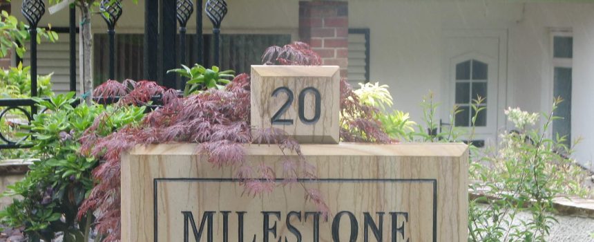 Bespoke Cut Stone milestone house project