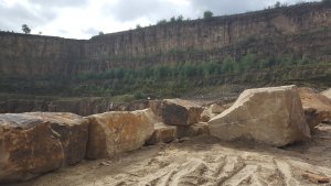 gritstone at quarry