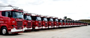 Armstrongs fleet of trucks